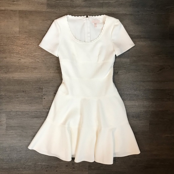 Rebecca Taylor Scalloped Short Sleeve Dress 0 NWT - Picture 3 of 7